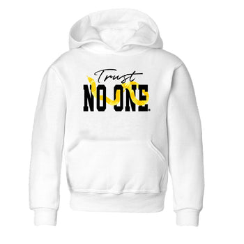 Air Jordan 11 Yellow Python Sneaker Match Tees Trust No One Sneaker Tees Air Jordan 11 Yellow Snakeskin Tee Kids Shirts White 2