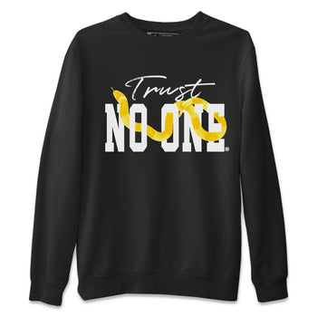 Air Jordan 11 Yellow Python Sneaker Match Tees Trust No One Sneaker Tees Air Jordan 11 Yellow Snakeskin Tee Unisex Shirts Black 2