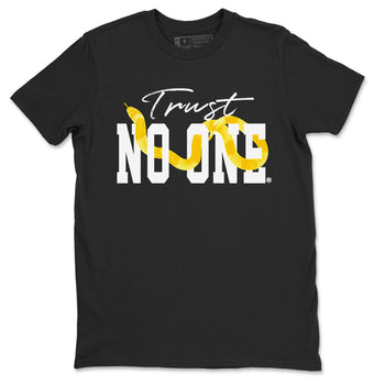 Air Jordan 11 Yellow Python Sneaker Match Tees Trust No One Sneaker Tees Air Jordan 11 Yellow Snakeskin Tee Unisex Shirts Black 2