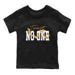 Jordan Retro 13 Wheat Sneaker Matching Tee Trust No One Sneaker Tees 13 Wheat Sneaker T-Shirt Kids Shirts Black 2