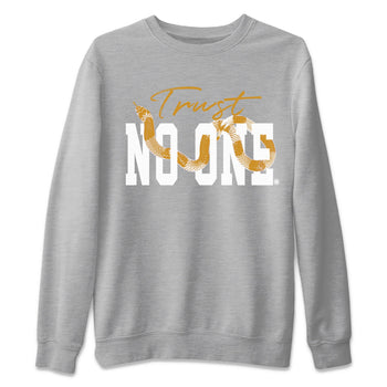Jordan Retro 13 Wheat Sneaker Matching Tee Trust No One Sneaker Tees 13 Wheat Sneaker T-Shirt Unisex Shirts Heather Grey 2