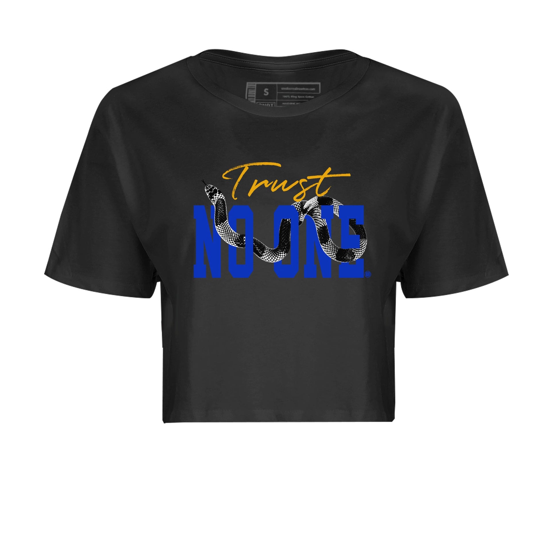 Air Jordan 14 Laney Sneaker Match Tees Trust No One Sneaker Tees Jordan 14 Laney Sneaker Release Tees Women's Shirts Black 2