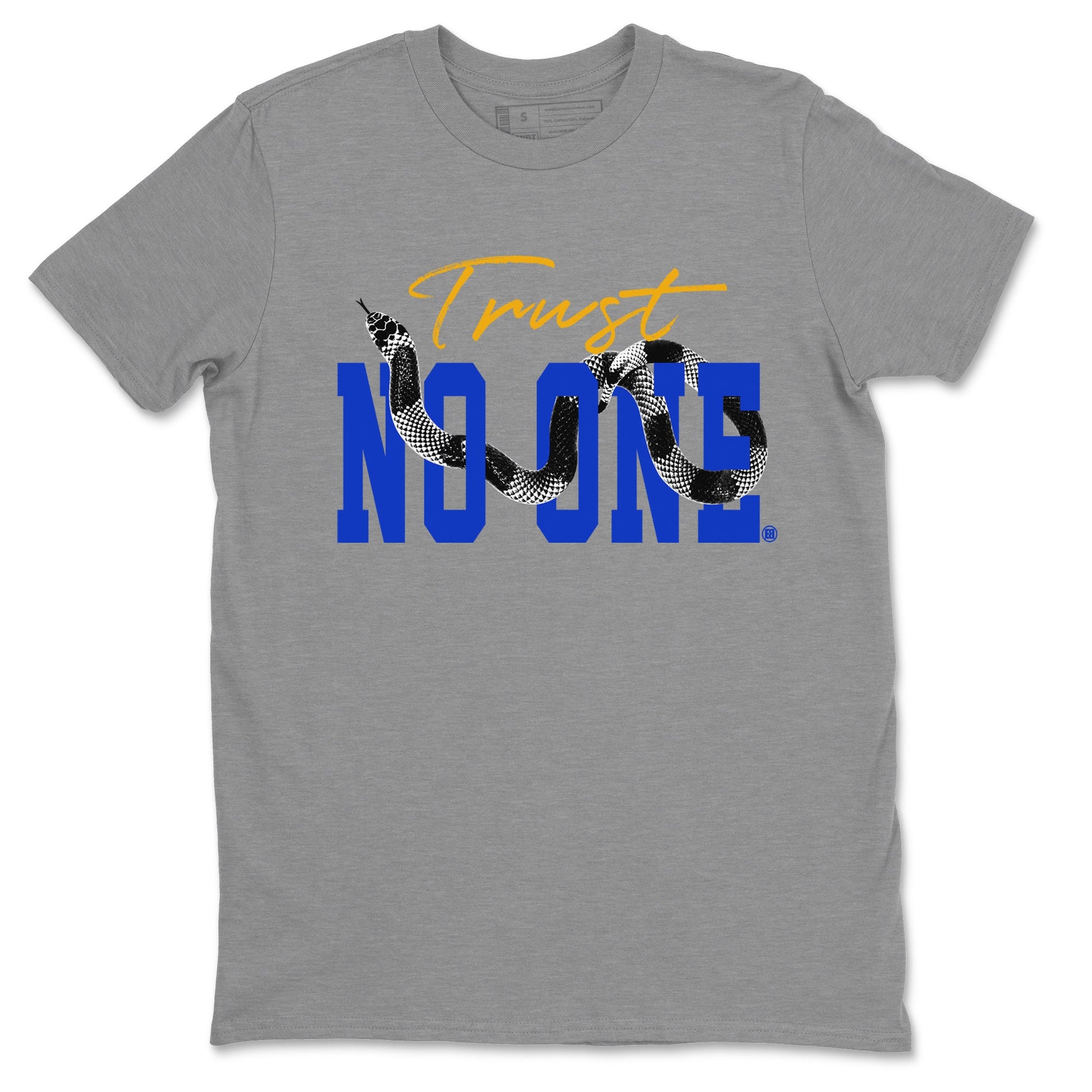 Air Jordan 14 Laney Sneaker Match Tees Trust No One Sneaker Tees Jordan 14 Laney Sneaker Release Tees Unisex Shirts Heather Grey 2