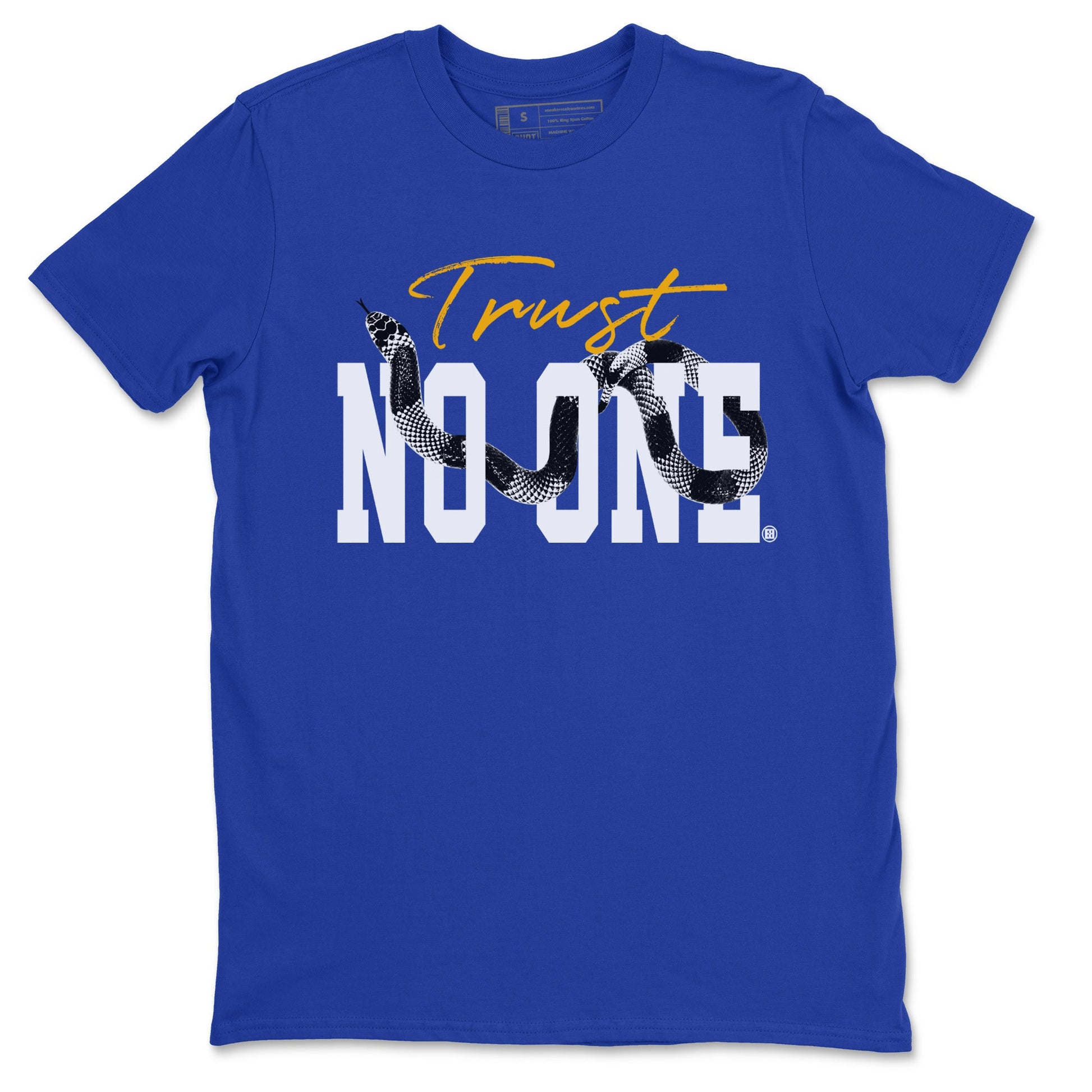 Air Jordan 14 Laney Sneaker Match Tees Trust No One Sneaker Tees Jordan 14 Laney Sneaker Release Tees Unisex Shirts Royal Blue 2