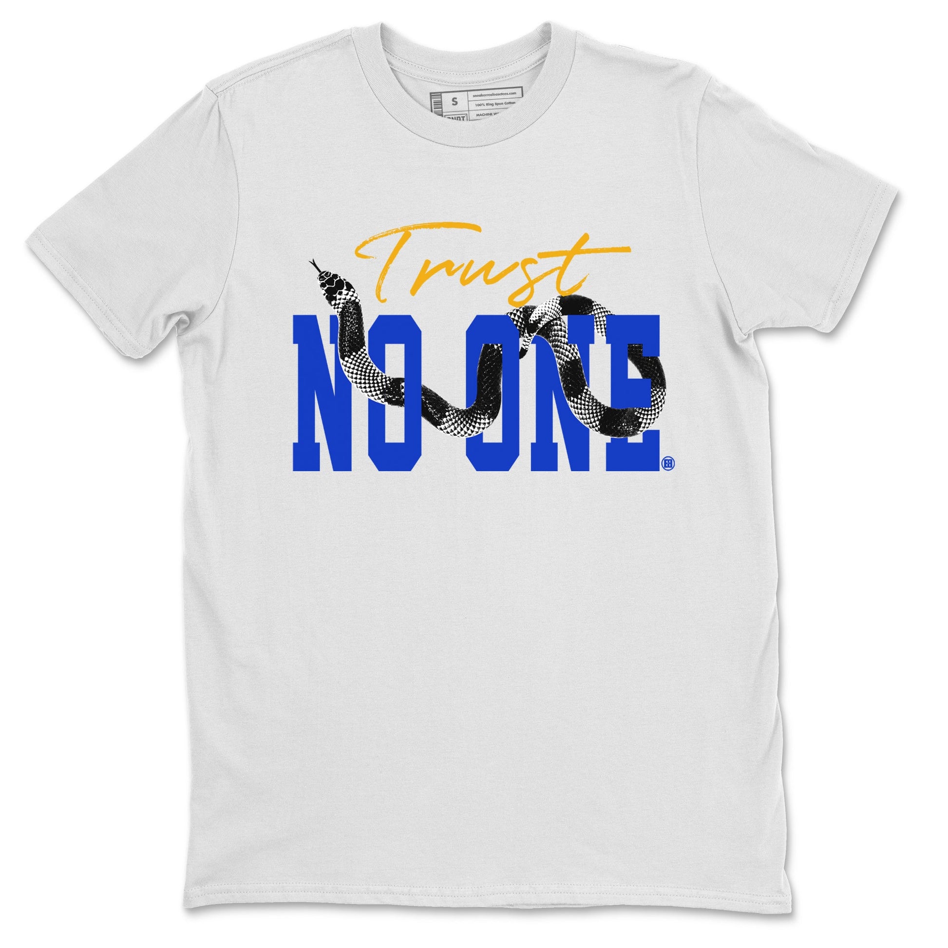 Air Jordan 14 Laney Sneaker Match Tees Trust No One Sneaker Tees Jordan 14 Laney Sneaker Release Tees Unisex Shirts White 2