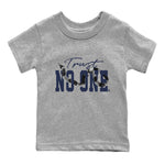 Air Jordan 5 Retro Midnight Navy shirt to match jordans Trust No One sneaker tees Air Jordan 5 Midnight Navy SNRT Sneaker Release Tees Baby Toddler Heather Grey 2 T-Shirt