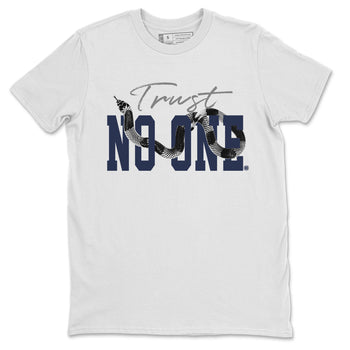 Air Jordan 5 Retro Midnight Navy shirt to match jordans Trust No One sneaker tees Air Jordan 5 Midnight Navy SNRT Sneaker Release Tees Unisex White 2 T-Shirt