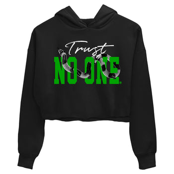 Air Jordan 5 Retro Lucky Green shirt to match jordans Trust No One sneaker tees streetwear brand Air Jordan 5 Lucky Green SNRT Sneaker Release Tees Black 2 crop length shirt