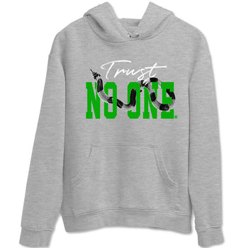 Air Jordan 5 Retro Lucky Green shirt to match jordans Trust No One sneaker tees streetwear brand Air Jordan 5 Lucky Green SNRT Sneaker Release Tees unisex cotton Heather Grey 2 crew neck shirt