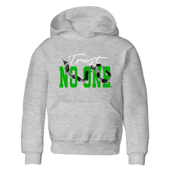 Air Jordan 5 Retro Lucky Green shirt to match jordans Trust No One sneaker tees streetwear brand Air Jordan 5 Lucky Green SNRT sneaker release tees baby toddler Heather Grey 2 cotton Shirt