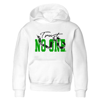 Air Jordan 5 Retro Lucky Green shirt to match jordans Trust No One sneaker tees streetwear brand Air Jordan 5 Lucky Green SNRT sneaker release tees baby toddler White 2 cotton Shirt