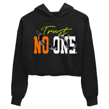 Dunk Mid Premium shirt to match jordans Trust No One sneaker tees Special Halloween Costume Dunk Mid Halloween SNRT Sneaker Tees Black 2 Crop T-Shirt