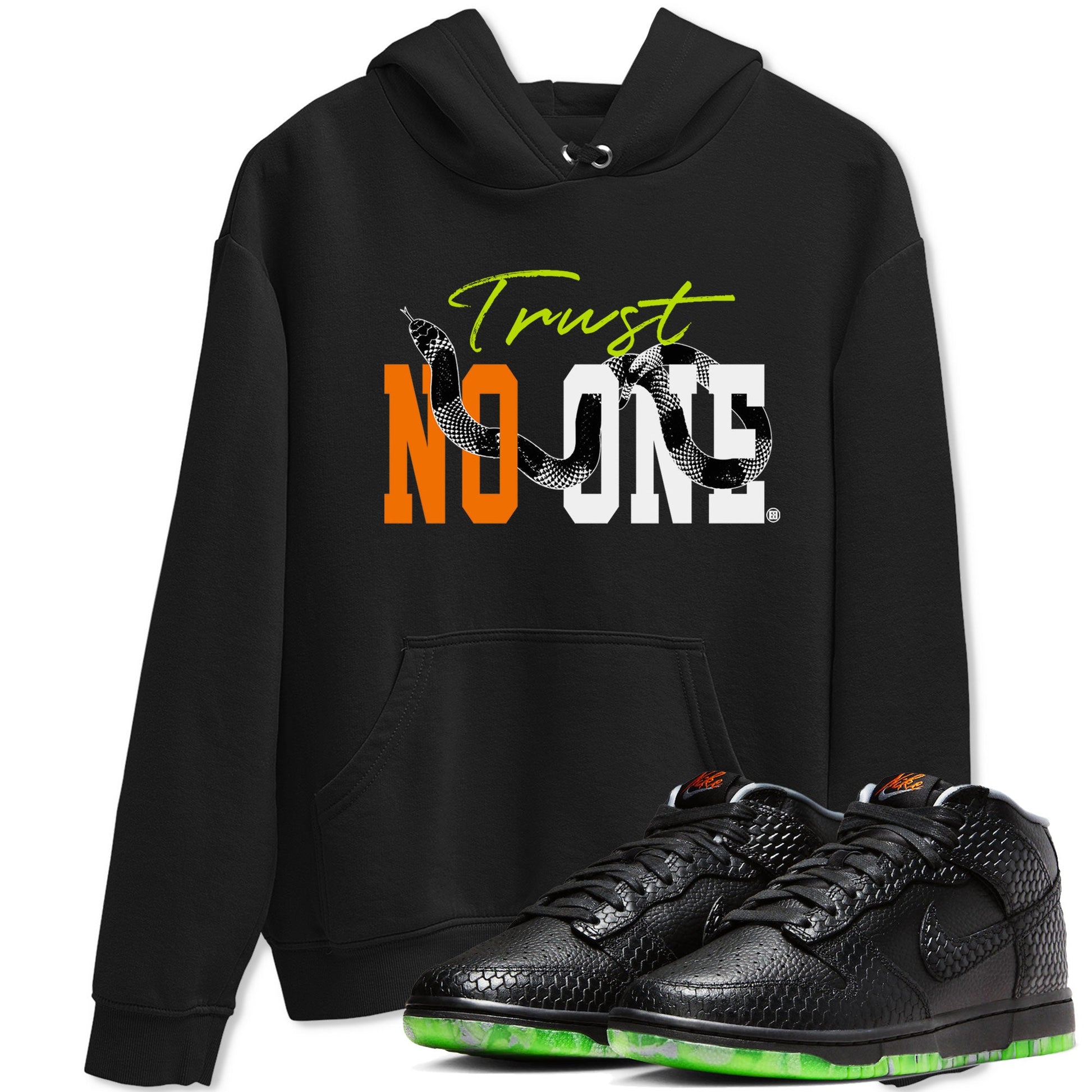 Dunk Mid Premium shirt to match jordans Trust No One sneaker tees Special Halloween Costume Dunk Mid Halloween SNRT Sneaker Tees Unisex Black 1 T-Shirt