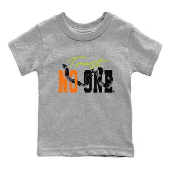 Dunk Mid Premium shirt to match jordans Trust No One sneaker tees Special Halloween Costume Dunk Mid Halloween SNRT Sneaker Tees Baby Toddler Heather Grey 2 T-Shirt