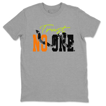 Dunk Mid Premium shirt to match jordans Trust No One sneaker tees Special Halloween Costume Dunk Mid Halloween SNRT Sneaker Tees Unisex Heather Grey 2 T-Shirt