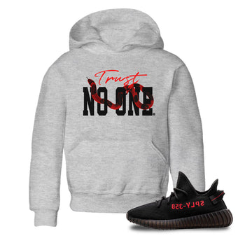 Adidas Yeezy Boost 350 V2 Bred shirt to match jordans Trust No One sneaker tees Yeezy 350 Bred SNRT Sneaker Release Tees Baby Toddler Heather Grey 1 T-Shirt