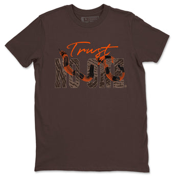 Yeezy Boost 350 Carbon Beluga shirt to match jordans Trust No One sneaker tees Yeezy 350 Carbon Beluga SNRT Sneaker Release Tees Crew Neck T-ShirtUnisex Dark Chocolate 2 T-Shirt
