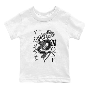 1s Black White shirt to match jordans Trust None sneaker tees Air Jordan 1 Black White SNRT sneaker release tees baby toddler White 2 cotton Shirt