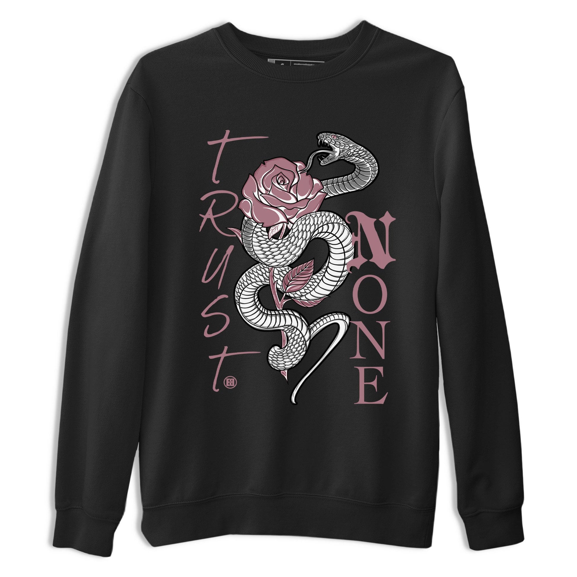 Air Jordan 1 High OG WMNS Mauve shirt to match jordans Trust None sneaker tees Air Jordan 1 Mauve SNRT Sneaker Release Tees Unisex Black 2 T-Shirt