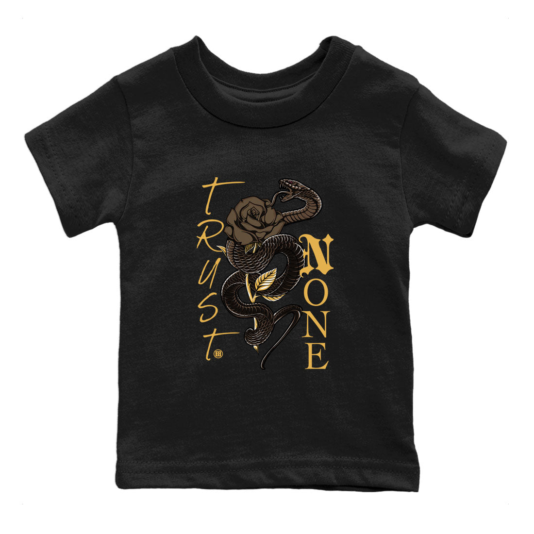 Air Jordan 1 Palomino shirt to match jordans Trust None sneaker tees Crew Neck Jordan 1 Retro High OG Palomino SNRT Sneaker Release Tees Baby Toddler Black 2 T-Shirt