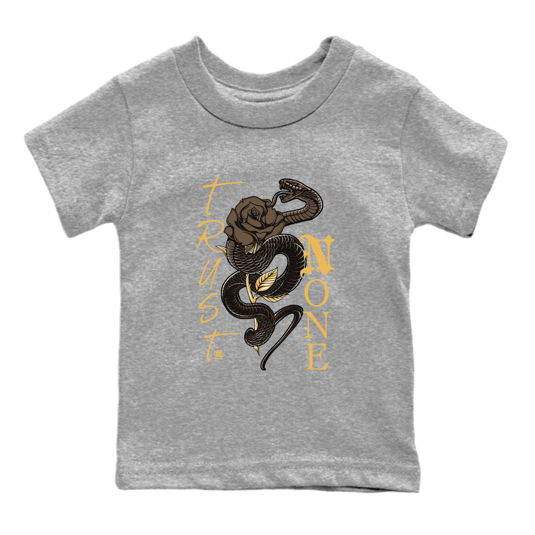 Air Jordan 1 Palomino shirt to match jordans Trust None sneaker tees Crew Neck Jordan 1 Retro High OG Palomino SNRT Sneaker Release Tees Baby Toddler Heather Grey 2 T-Shirt