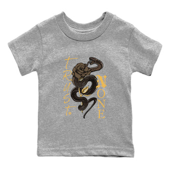 Air Jordan 1 Palomino shirt to match jordans Trust None sneaker tees Crew Neck Jordan 1 Retro High OG Palomino SNRT Sneaker Release Tees Baby Toddler Heather Grey 2 T-Shirt