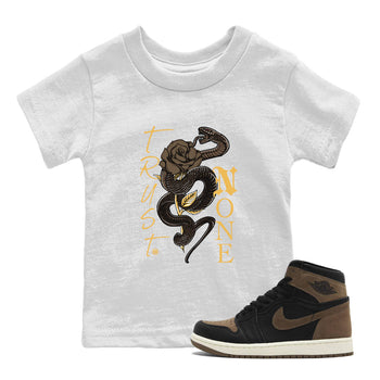 Air Jordan 1 Palomino shirt to match jordans Trust None sneaker tees Crew Neck Jordan 1 Retro High OG Palomino SNRT Sneaker Release Tees Baby Toddler White 1 T-Shirt