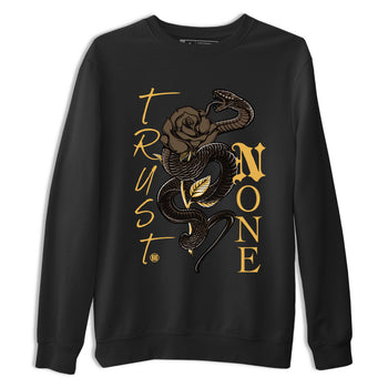 Air Jordan 1 Palomino shirt to match jordans Trust None sneaker tees Crew Neck Jordan 1 Retro High OG Palomino SNRT Sneaker Release Tees Unisex Casual Shirts Black 2 T-Shirt