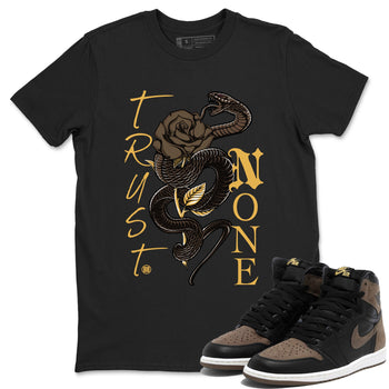 Air Jordan 1 Palomino shirt to match jordans Trust None sneaker tees Crew Neck Jordan 1 Retro High OG Palomino SNRT Sneaker Release Tees Unisex Casual Shirts Black 1 T-Shirt