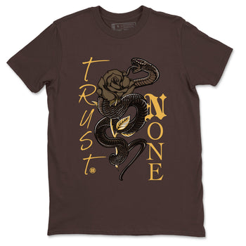 Air Jordan 1 Palomino shirt to match jordans Trust None sneaker tees Crew Neck Jordan 1 Retro High OG Palomino SNRT Sneaker Release Tees Unisex Casual Shirts Dark Chocolate 2 T-Shirt