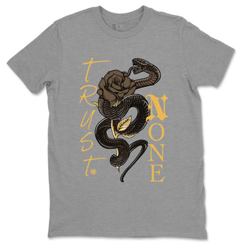 Air Jordan 1 Palomino shirt to match jordans Trust None sneaker tees Crew Neck Jordan 1 Retro High OG Palomino SNRT Sneaker Release Tees Unisex Casual Shirts Heather Grey 2 T-Shirt