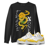 SNRT Sneaker Tee Jordan 11 Yellow Python