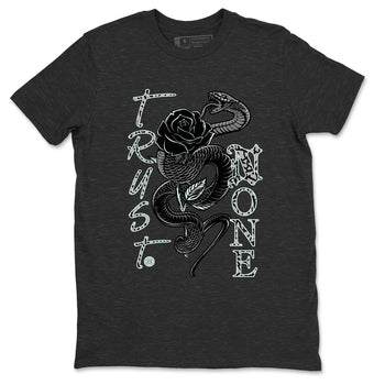 3s Green Glow shirt to match jordans Trust None sneaker tees Air Jordan 3 Green Glow SNRT Sneaker Release Tees unisex cotton Charcoal Heather 2 crew neck shirt
