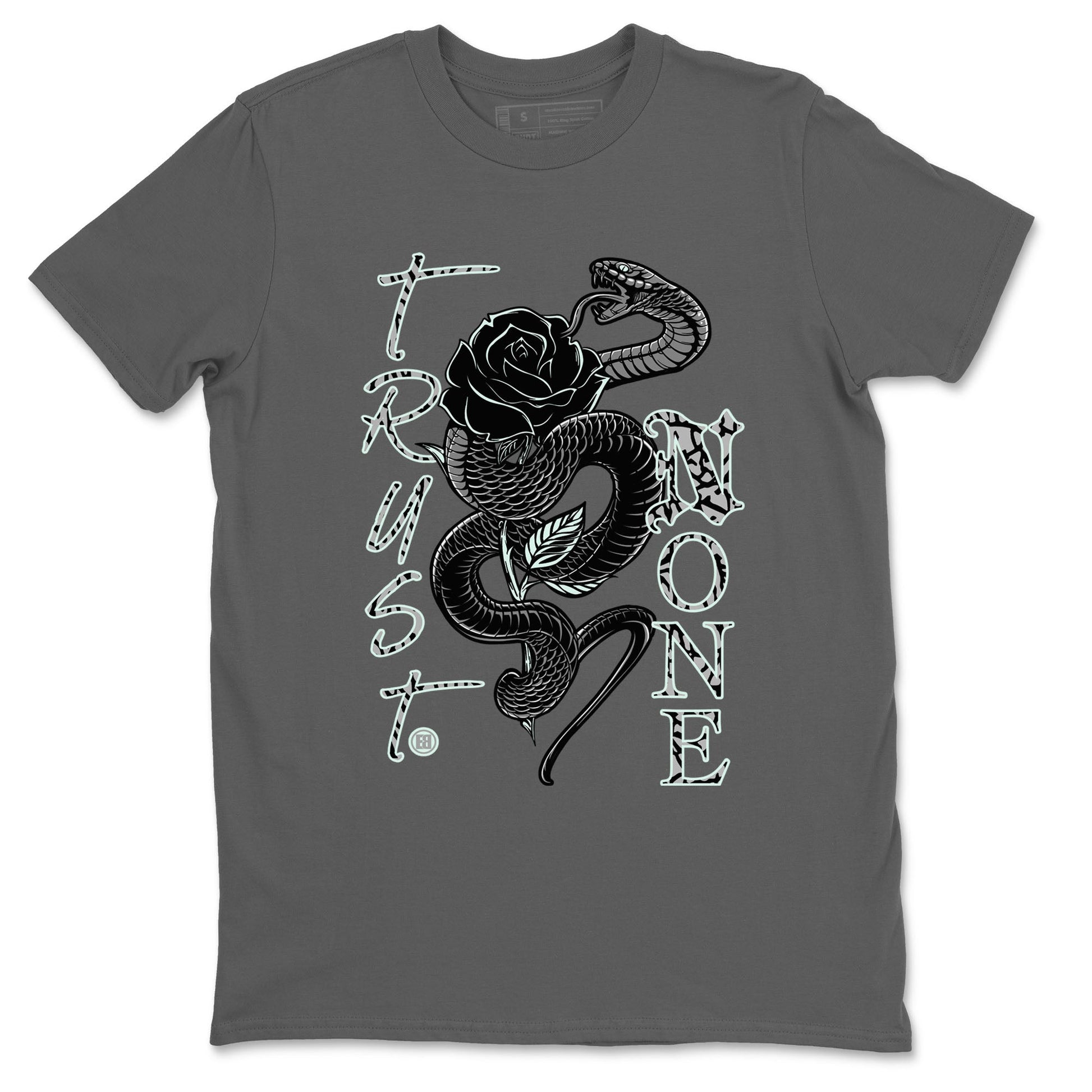 3s Green Glow shirt to match jordans Trust None sneaker tees Air Jordan 3 Green Glow SNRT Sneaker Release Tees unisex cotton Cool Grey 2 crew neck shirt