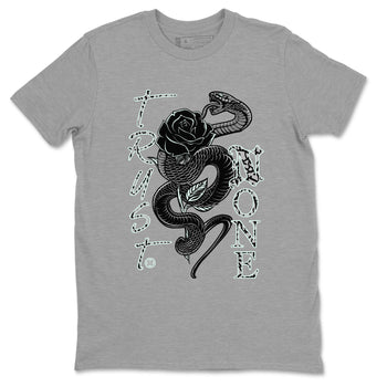 3s Green Glow shirt to match jordans Trust None sneaker tees Air Jordan 3 Green Glow SNRT Sneaker Release Tees unisex cotton Heather Grey 2 crew neck shirt