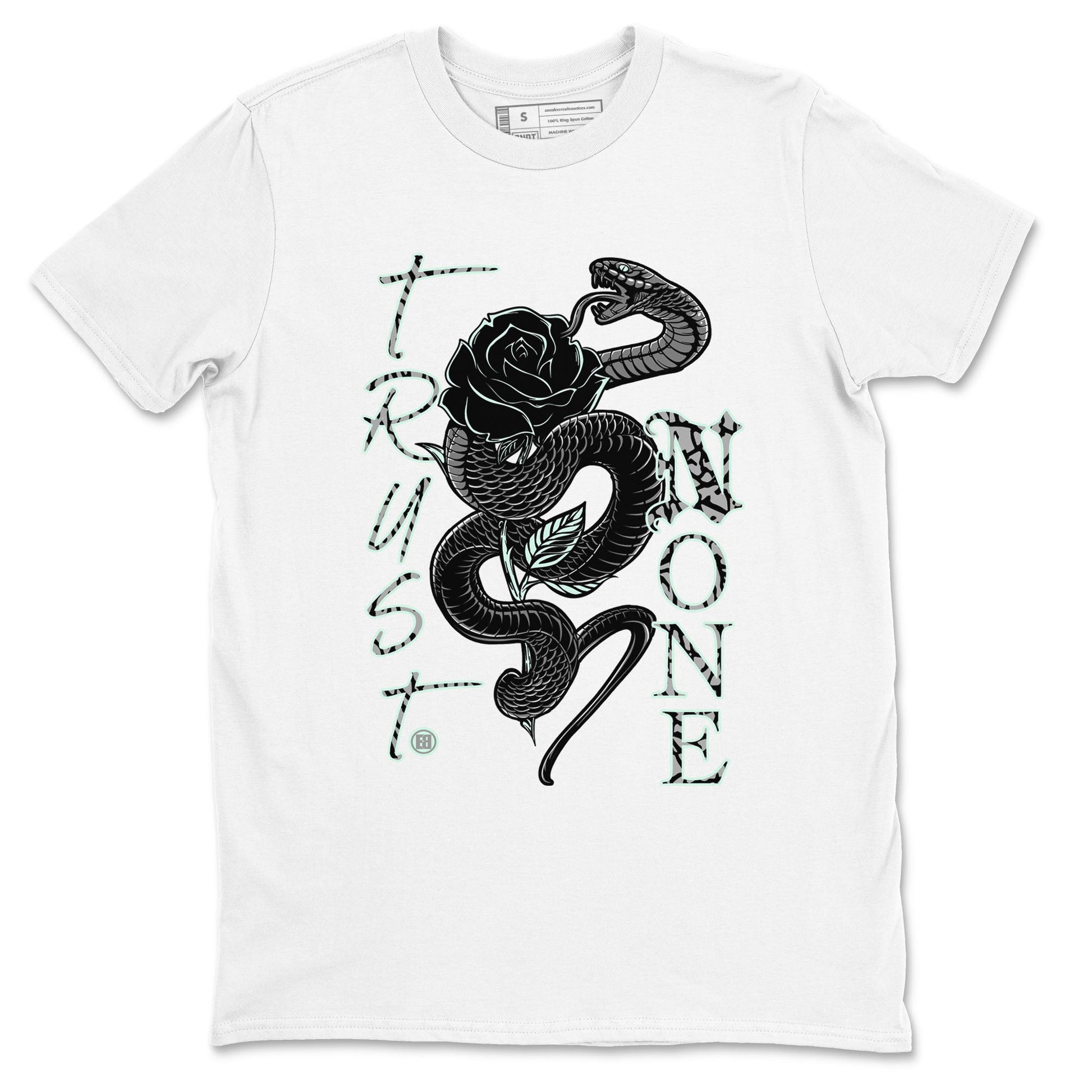 3s Green Glow shirt to match jordans Trust None sneaker tees Air Jordan 3 Green Glow SNRT Sneaker Release Tees unisex cotton White 2 crew neck shirt