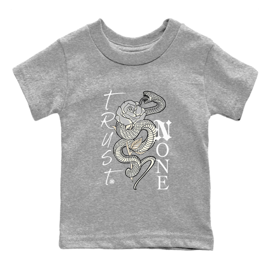 Air Jordan 3 Craft Ivory shirt to match jordans Trust None sneaker tees 3s Ivory SNRT sneaker release tees baby toddler Heather Grey 2 cotton Shirt