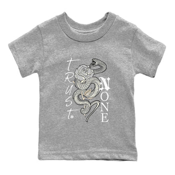 Air Jordan 3 Craft Ivory shirt to match jordans Trust None sneaker tees 3s Ivory SNRT sneaker release tees baby toddler Heather Grey 2 cotton Shirt