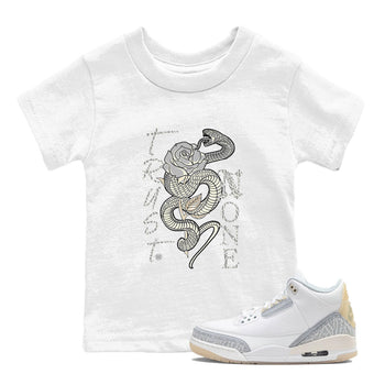 Air Jordan 3 Craft Ivory shirt to match jordans Trust None sneaker tees 3s Ivory SNRT sneaker release tees baby toddler White 1 cotton Shirt