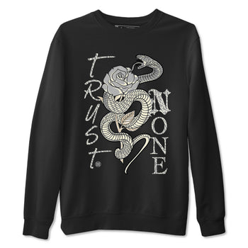 Air Jordan 3 Craft Ivory shirt to match jordans Trust None sneaker tees 3s Ivory SNRT Sneaker Release Tees unisex cotton Black 2 crew neck shirt