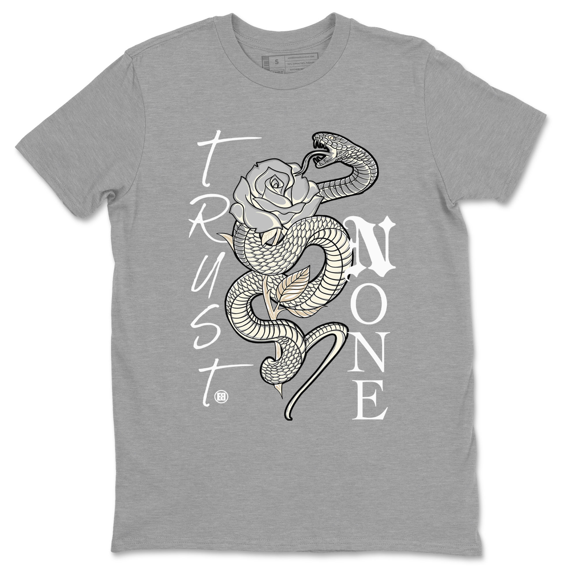 Air Jordan 3 Craft Ivory shirt to match jordans Trust None sneaker tees 3s Ivory SNRT Sneaker Release Tees unisex cotton Heather Grey 2 crew neck shirt