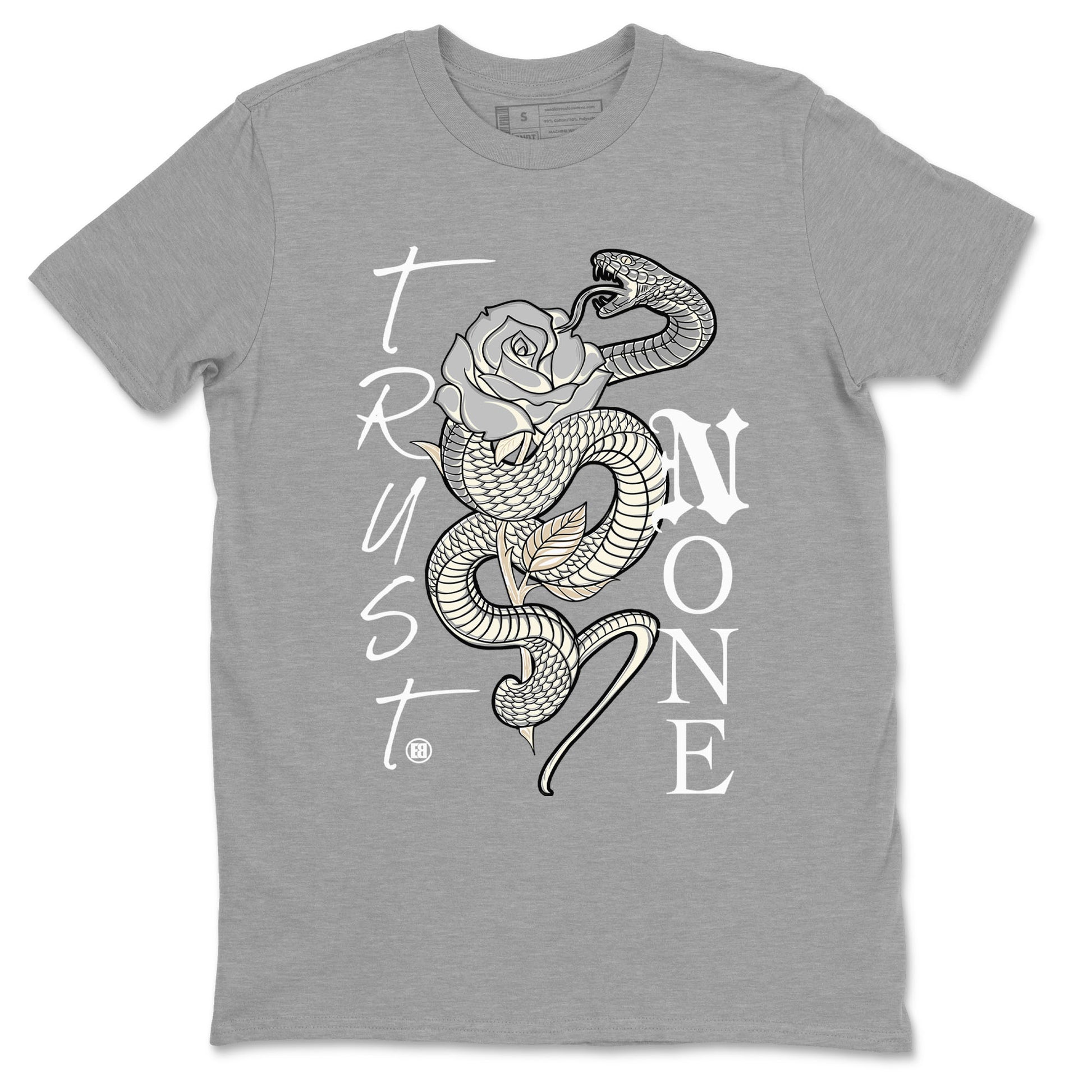 Air Jordan 3 Craft Ivory shirt to match jordans Trust None sneaker tees 3s Ivory SNRT Sneaker Release Tees unisex cotton Heather Grey 2 crew neck shirt
