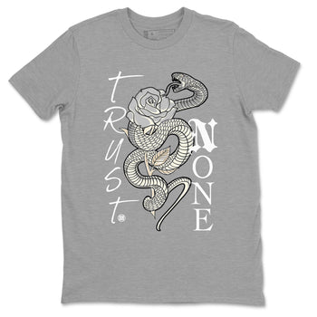 Air Jordan 3 Craft Ivory shirt to match jordans Trust None sneaker tees 3s Ivory SNRT Sneaker Release Tees unisex cotton Heather Grey 2 crew neck shirt