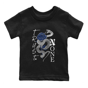 Air Jordan 3 Midnight Navy shirt to match jordans Trust None sneaker tees 3s Midnight Navy SNRT sneaker release tees baby toddler Black 2 cotton sneaker tee
