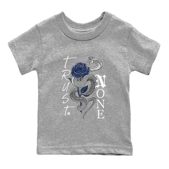 Air Jordan 3 Midnight Navy shirt to match jordans Trust None sneaker tees 3s Midnight Navy SNRT sneaker release tees baby toddler Heather Grey 2 cotton sneaker tee