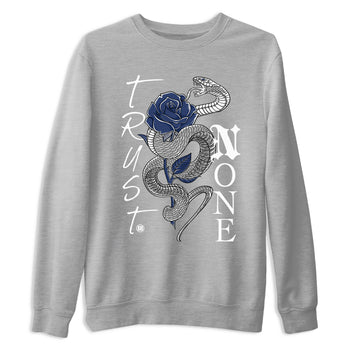 AJ3 Midnight Navy shirt to match jordans Trust None sneaker tees 3s Midnight Navy SNRT sneaker release Tees unisex cotton Heather Grey 2 crew neck shirt