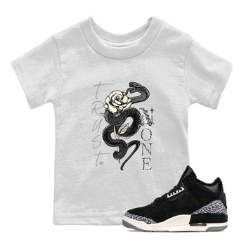 Air Jordan 3 Off Noir shirt to match jordans Trust None sneaker tees Air Jordan 3 Retro Off Noir SNRT Sneaker Tees Baby Toddler White 1 T-Shirt