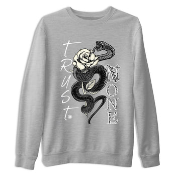 Air Jordan 3 Off Noir shirt to match jordans Trust None sneaker tees Air Jordan 3 Retro Off Noir SNRT Sneaker Tees Unisex Heather Grey 2 T-Shirt