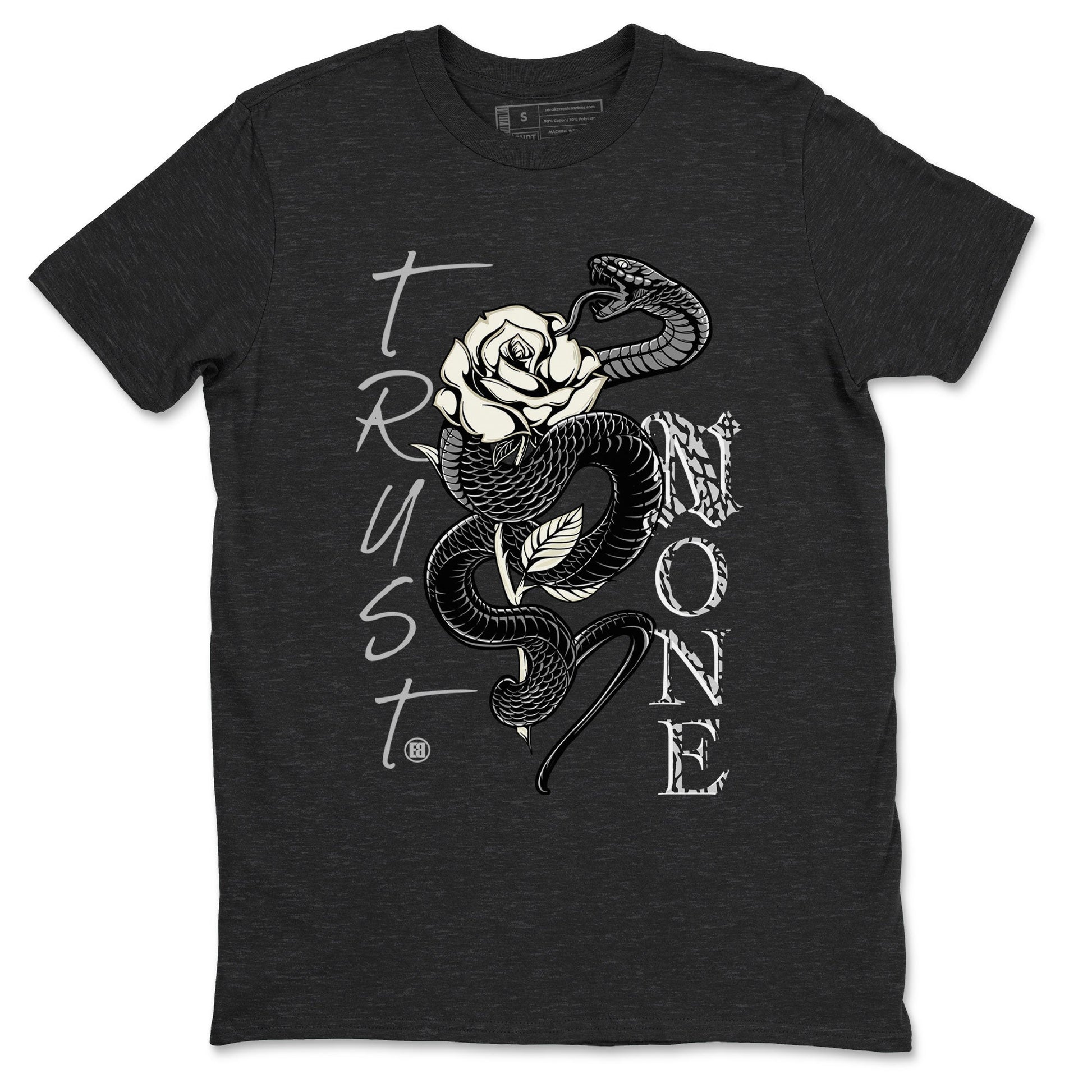 Air Jordan 3 Off Noir shirt to match jordans Trust None sneaker tees Air Jordan 3 Retro Off Noir SNRT Sneaker Tees Unisex Charcoal Heather 2 T-Shirt