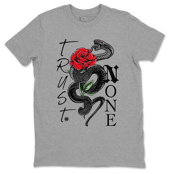 Air Jordan 4 Bred Reimagined shirt to match jordans Trust None sneaker shirts AJ4 Bred Reimagined SNRT Sneaker Tees unisex crew neck cotton Heather Grey 2 crew neck shirt